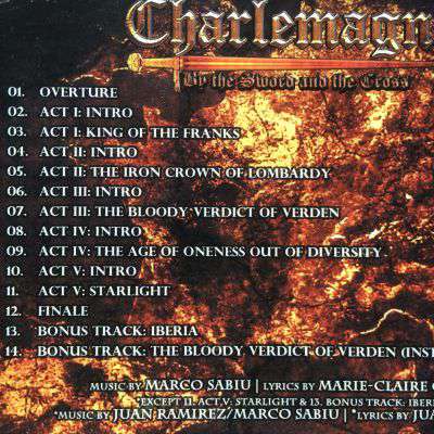 Cd CHRISTOPHER LEE Charlemagne: By The Sword And The Cross 2010