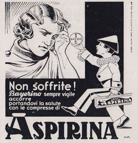 Advertising Publicité 1934 Bayer W3405 Bayer Gardan Contre Le Mal D'Oreilles 
