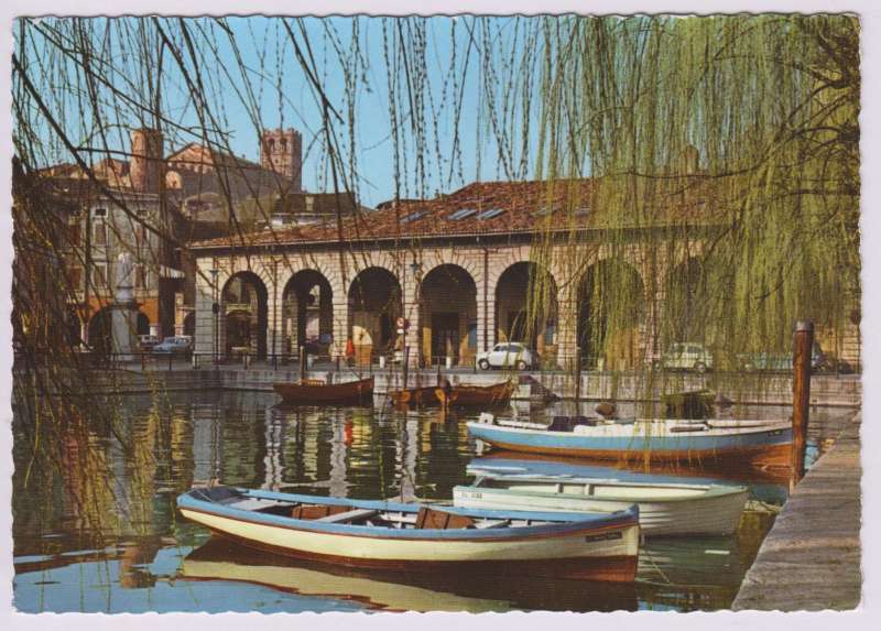 Postcard DESENZANO SUL GARDA BS Vecchio Porto Del Palazzo Municipale