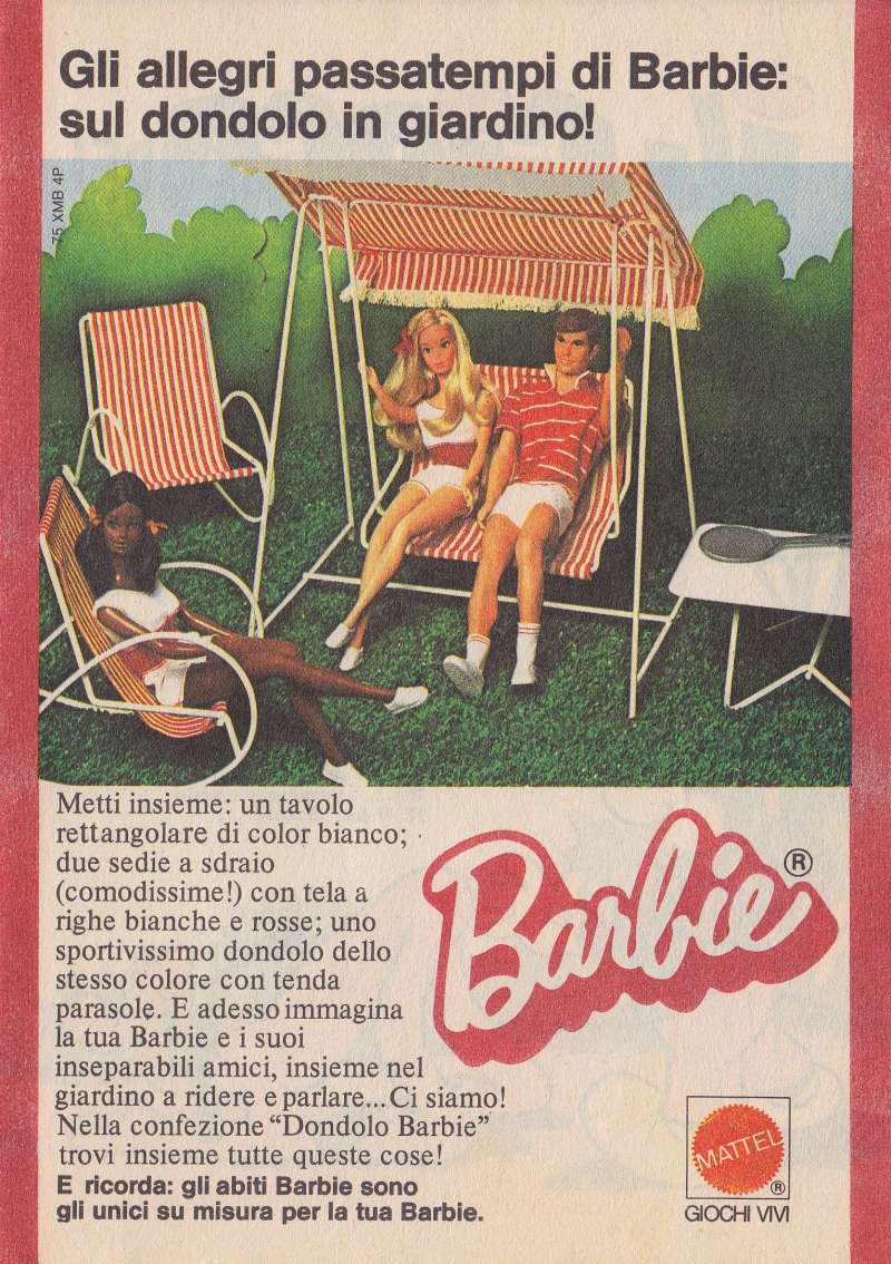 Ad Barbie Dondolo 1975