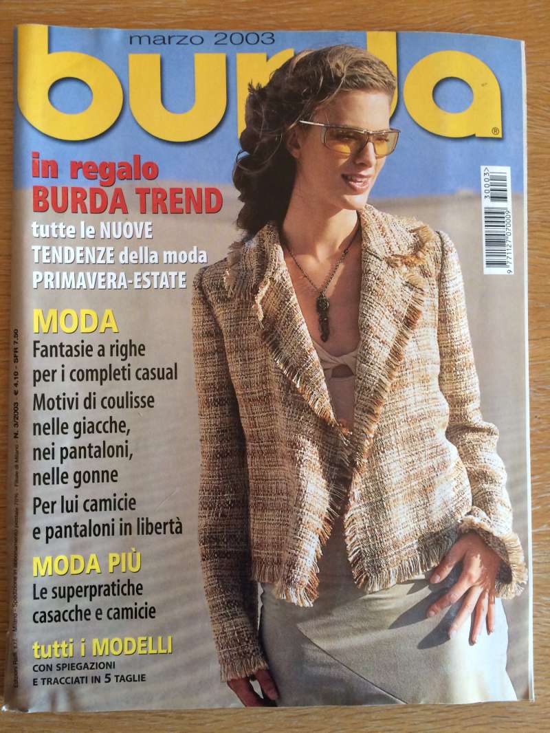 Burda World of Fashion Magazine February 2003 Sewing Patterns 