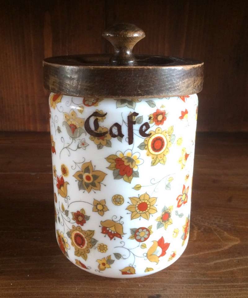 barattolo porta caffè Made in Italy vintage 1980s ceramica