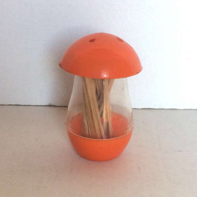 fungo porta stuzzicadenti Made in Italy 1960s plastica